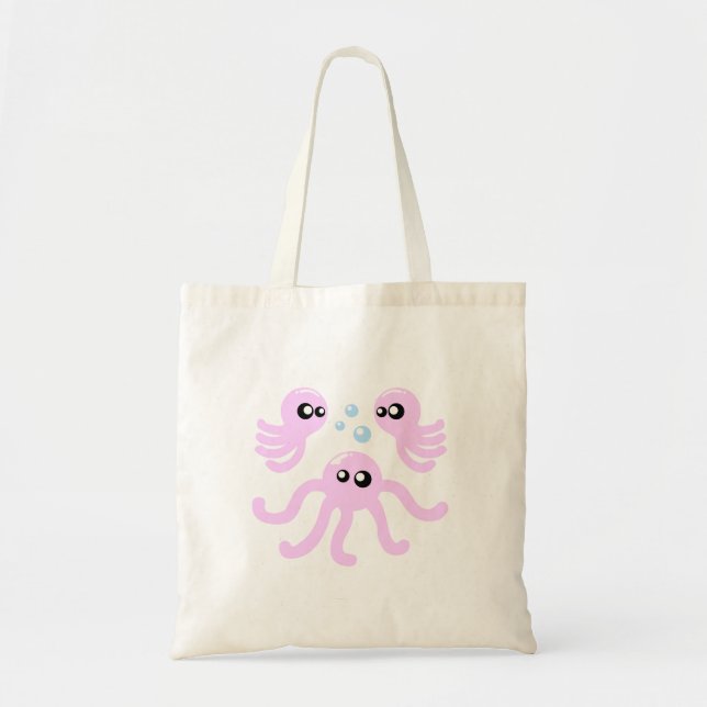 Niedliche Octopus Tote Bag Tragetasche (Vorne)