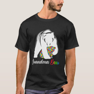 Niedliche Oma Bear Autismus Awareness Autistic Fam T-Shirt