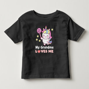 Niedliche Oma Lieben I Einhorn Kleinkind T-shirt