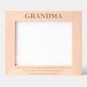 Niedliche Oma Quote Typografie Holzbilder Frames Geätzte Rahmen