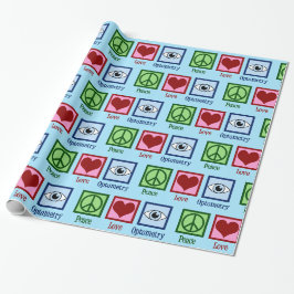 Niedliche Optometrische Liebe Optometrie Geschenkpapier
