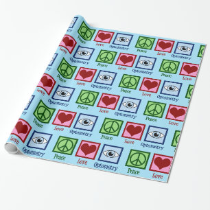 Niedliche Optometrische Liebe Optometrie Geschenkpapier