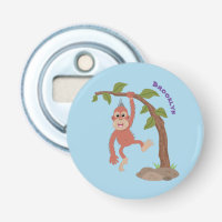 Niedliche Orang-Utan-Cartoon-Illustration