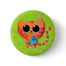 Niedliche orange Katze mit Stern