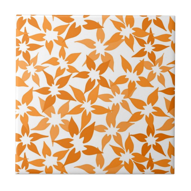 Niedliche Orangefarbene Tile Fliese (Vorderseite)