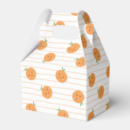 Niedliche Orangen drucken - Vorzugsfelder Geschenkschachtel