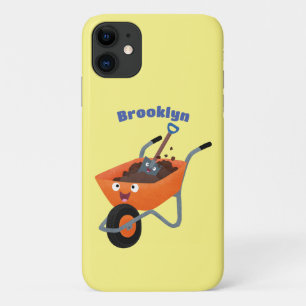 Niedliche Orangenbartendarstellung des Cartoon Case-Mate iPhone Hülle