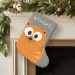 Niedliche Orangenfettkatze mit Taupe Personalisier Großer Weihnachtsstrumpf<br><div class="desc">Eine moderne und schlichte Katzenkatze mit trendigen Farben. Sie können einen Namen,  ein Monogramm oder einen anderen benutzerdefinierten Text hinzufügen. Wenn Sie die Kunst verschieben möchten,  klicken Sie auf die Schaltfläche Anpassen,  um Änderungen vorzunehmen.</div>