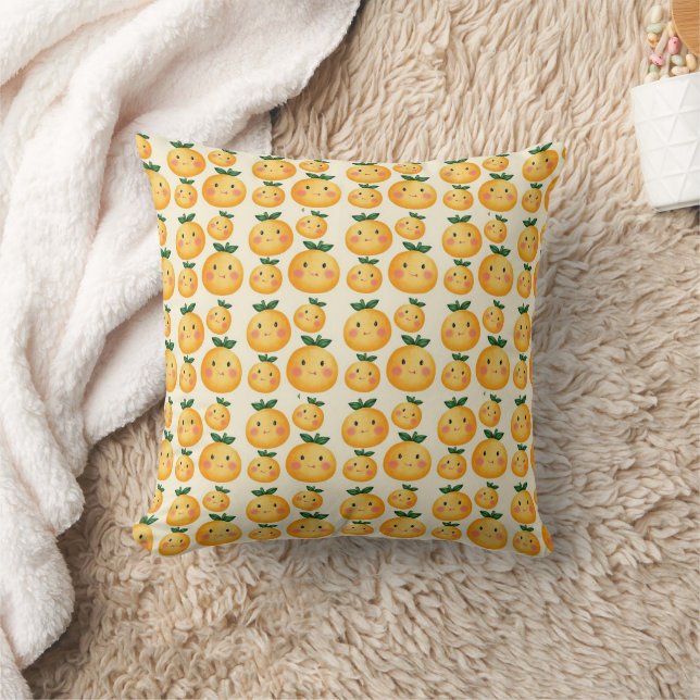 Niedliche Orangenfrüchte Kissen (Decke)