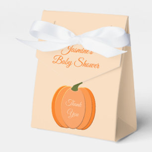Niedliche Orangengeschlechtsneutrale Pumpkindusche Geschenkschachtel
