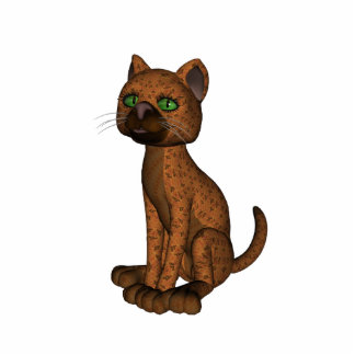 Niedliche Orangenkatze Fotoskulptur Schlüsselanhänger