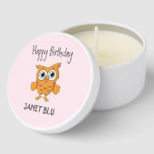 Niedliche Orangenkeule Geburtstag auf Rosa