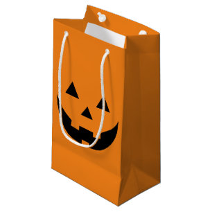 Niedliche Orangenkürbis Kürbislaterne Halloween Kleine Geschenktüte