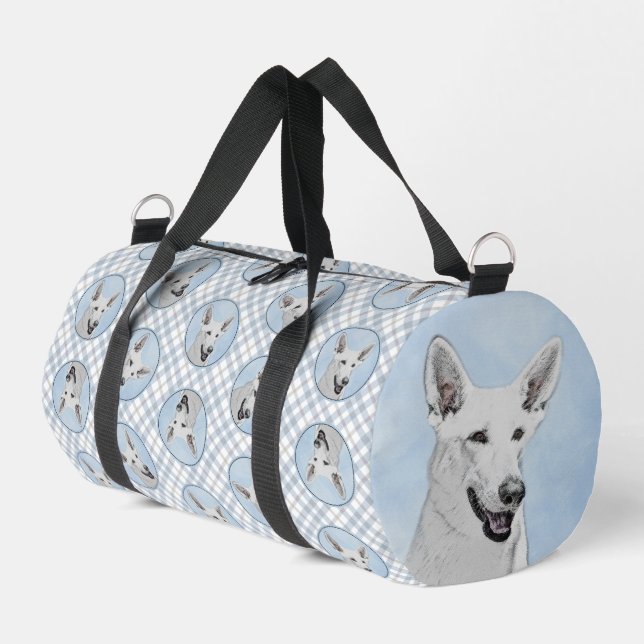 Niedliche Originalkunst des Hauses Duffle Bag (Linke Seite)