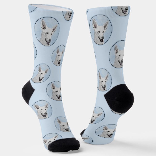 Niedliche Originalkunst des Hauses Socken (Gewinkelt)