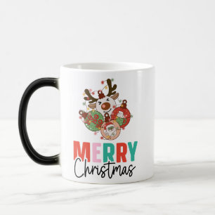 Niedliche Ornamente - Frohe Weihnachten Verwandlungstasse
