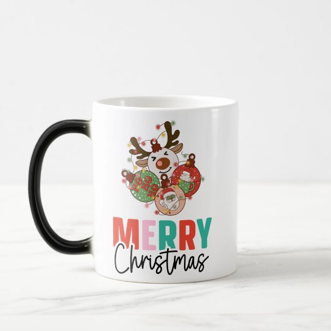 Niedliche Ornamente - Frohe Weihnachten Verwandlungstasse (Links)