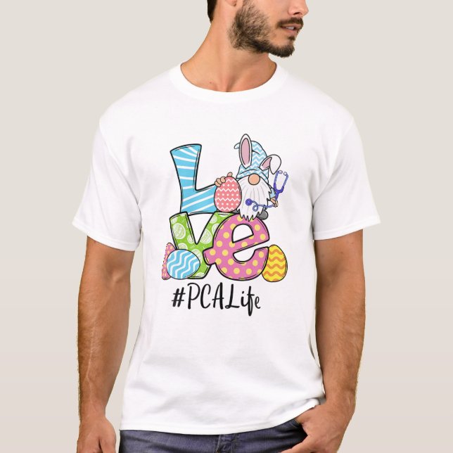 Niedliche Oster-PCA-Krankenschwester - Ohren glück T-Shirt (Vorderseite)