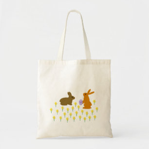 Niedliche Osterbände und Affodien Tote Tasche