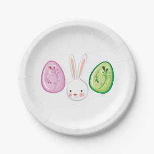Niedliche Osterbrunnyy Ei Hunt & Brunch Paper Tell Pappteller