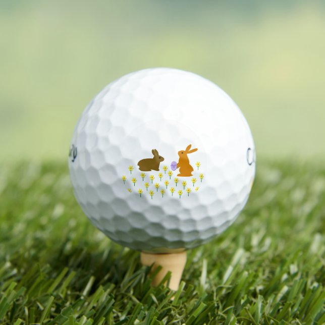 Niedliche Osterbünen und Affodien Golfball (Insitu T-Shirt)