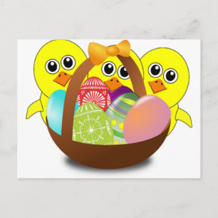 Niedliche OsterBunnies Feiertagspostkarte
