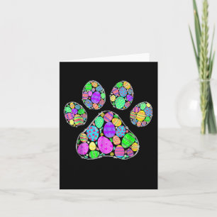 Niedliche Ostereier Dog Cat Paw Lover Happy Karte