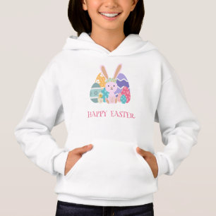 Niedliche Ostereier Happy Hoppy Ostertag Hoodie