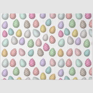 Niedliche Ostereier Muster Pastellfarben Seidenpapier