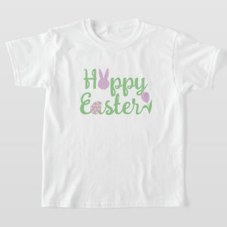 Niedliche Osterfeier "Hoppy" mit Hasen, Ei und Tul T-Shirt