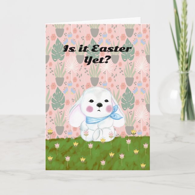 Niedliche Osterkarte mit Kindersonne Karte (Vorderseite)