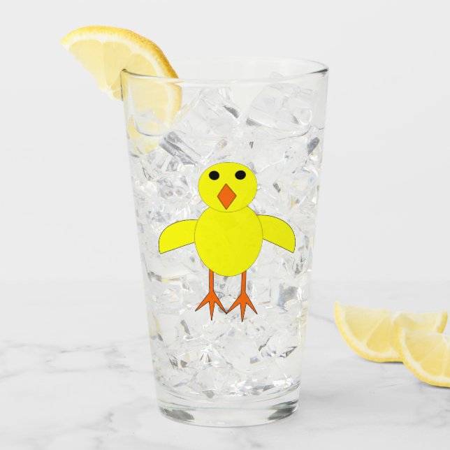Niedliche Osterkeule Glas (Vorderseite Ice)