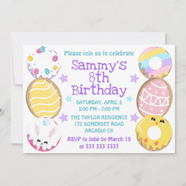 Niedliche Osterkost & Cakes Geburtstagsparty Einladung