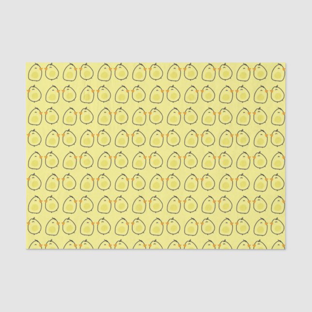 Niedliche Osterküken Seidenpapier (Vorderseite)