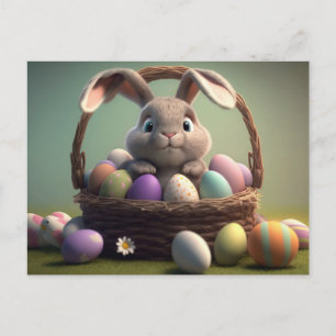 Niedliche Osterpostkarte Postkarte