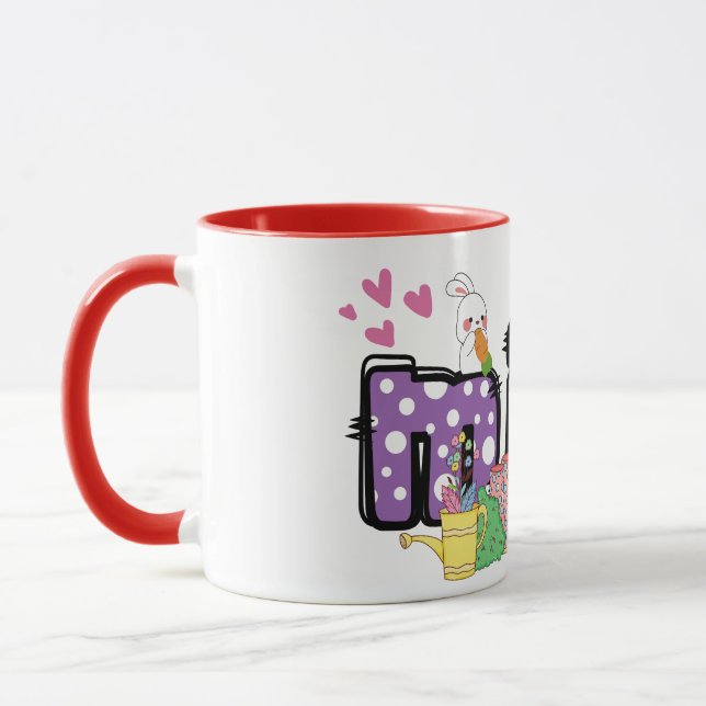 Niedliche Ostersonne Mimi Oma Geschenk Tasse (Links)