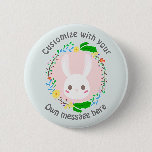 Niedliche Ostersonnenwand Blume Gewohnt Button (Vorderseite)