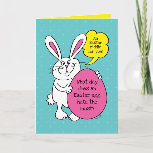Niedliche Ostersonnige Wiese für Kinder Karte (Vorderseite)