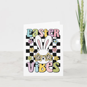 Niedliche "Ostervibes" Grußkarte für Tween Karte