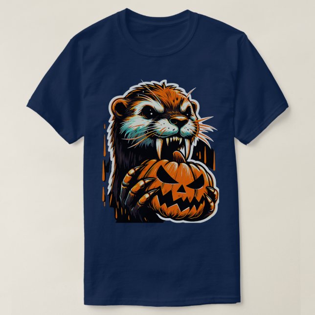 Niedliche Otter-Hexe zwischen Kids Boys Womens T-Shirt (Design vorne)