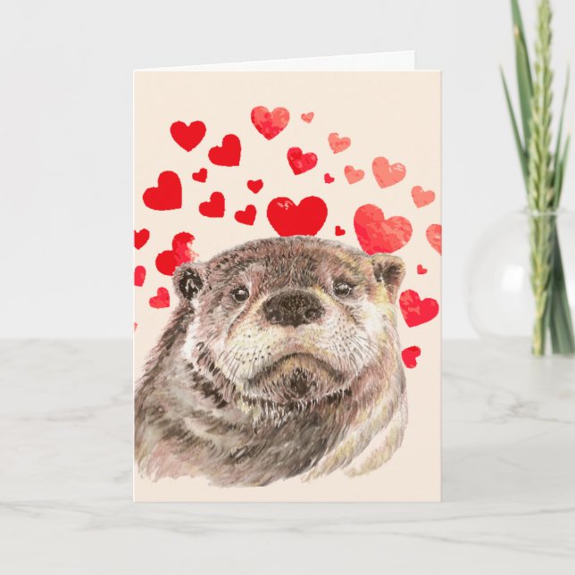 Niedliche Otter hört nicht so viel wie Sie Tiere l Karte (Vorderseite)
