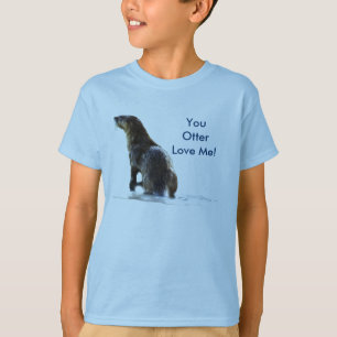 Niedliche OTTER Liebe Kinderhemden & T-Shirts