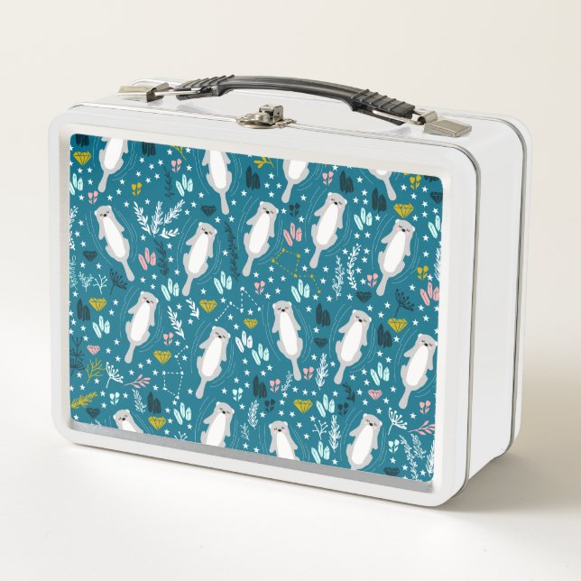 Niedliche Otter-Lunch Box Metall Brotdose (Vorderseite)