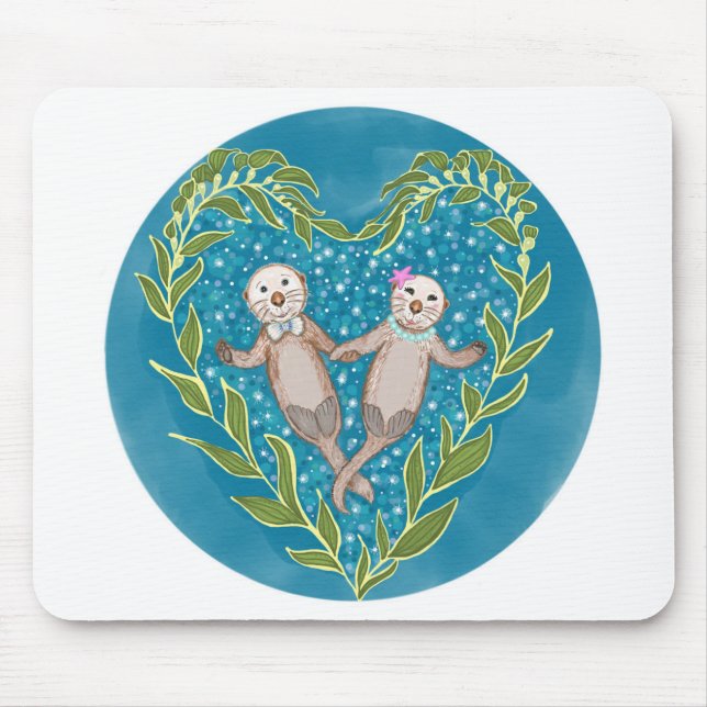 Niedliche Otter Mousepad (Vorne)