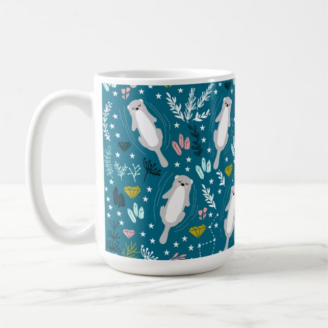 Niedliche Otters Kaffeemaschine Tasse (Links)