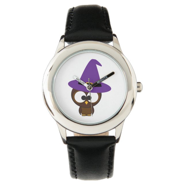 Niedliche Owl Hexe Armbanduhr (Vorderseite)