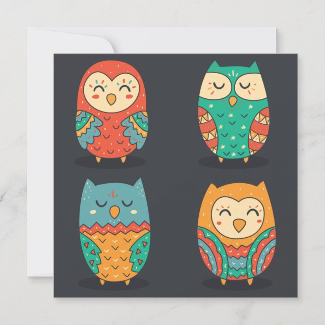 Niedliche Owls (Vorderseite)