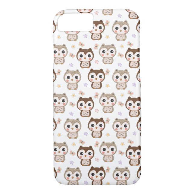 Niedliche Owls Case-Mate iPhone Hülle (Rückseite)