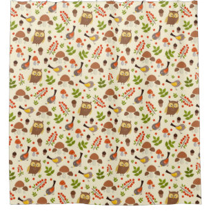Niedliche Owls Duschvorhang