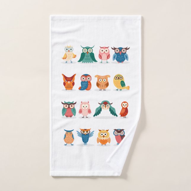 Niedliche Owls Handtuch (Handtuch)